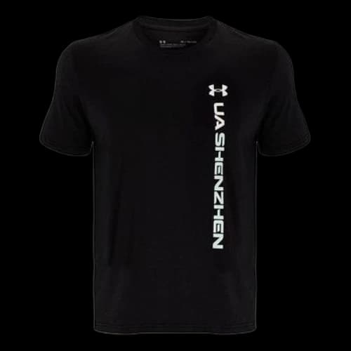 Under Armour Alphabet Printing Sports Training Short Sleeve Black