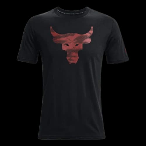 Under Armour Project Rock Brahma Bull T-shirt 'Black Red'