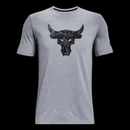 Under Armour Project Rock Brahma Bull Short Sleeve T-shirt 'Grey Black'