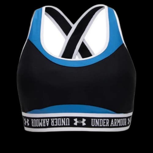 Under Armour Crossback Mid Block Bra 'Black Blue' (Women's)