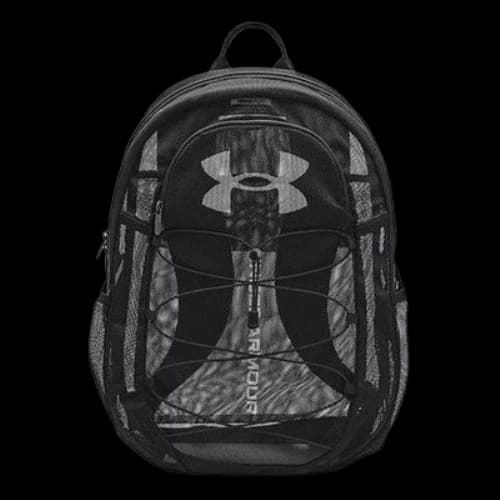 Under Armour Hustle Mesh Backpack 'Black Grey'