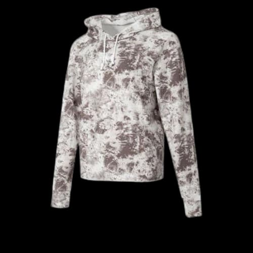 Under Armour Rival Terry Printed Hoodie 'White Brown' (Women's)