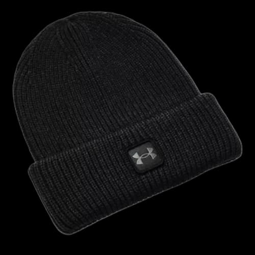 Under Armour ColdGear Infrared Halftime Ribbed Beanie 'Black'