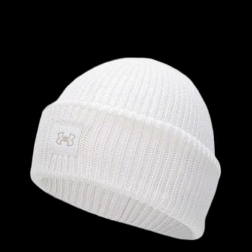 Under Armour ColdGear Infrared Halftime Ribbed Pom Beanie 'White' (Women's)