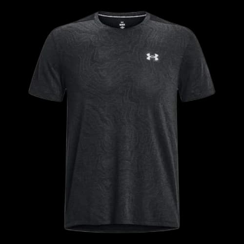 Under Armour Streaker Topographic T-Shirt 'Black'