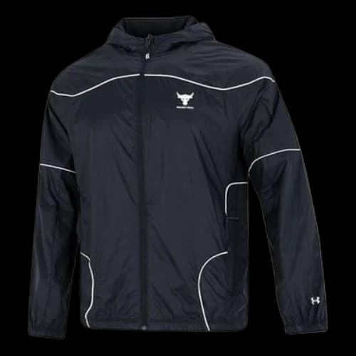 Under Armour Project Rock Full Zip Windbreaker 'Black'