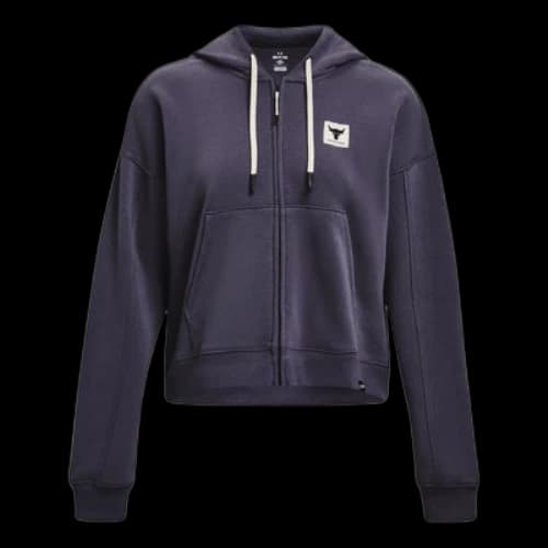 Under Armour Project Rock Fleece Hooded Jacket 'Dark Purple' (Women's)