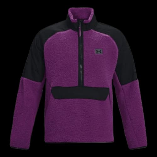 Under Armour Legacy Sherpa 1/2 Zip Jacket 'Black Purple'
