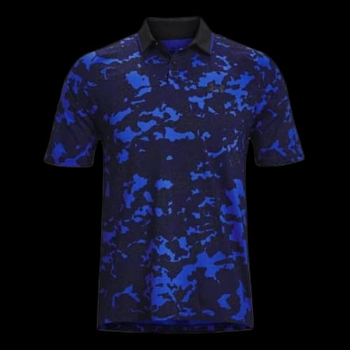 Under Armour Iso-Chill Charged Camo Polo Shirt 'Blue Black'