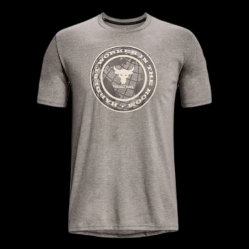 Under Armour Project Rock Globe Short Sleeve T-shirt 'Grey'