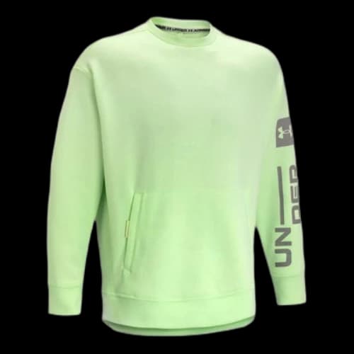 Under Armour Summit Knit Graphic Crew Top 'Lime Green'