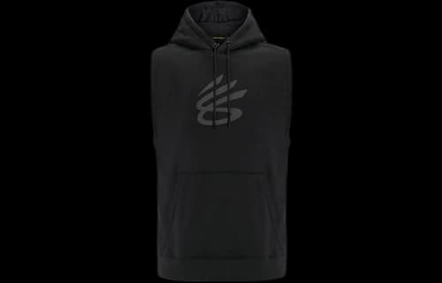 Under Armour Curry Fleece Sleeveless Hoodie 'Black'