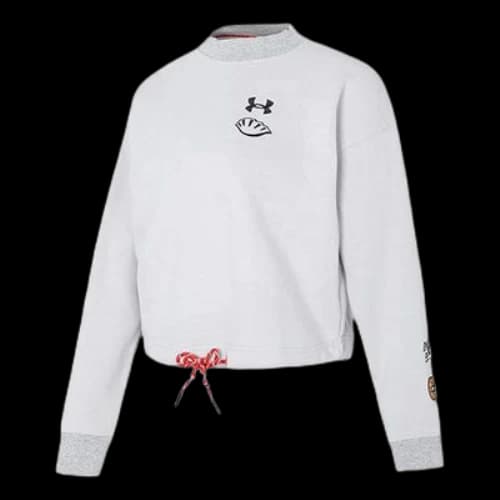 Under Armour Lunar New Year Terry Fleece Crew Sweatshirt 'Grey Black' (Women's)