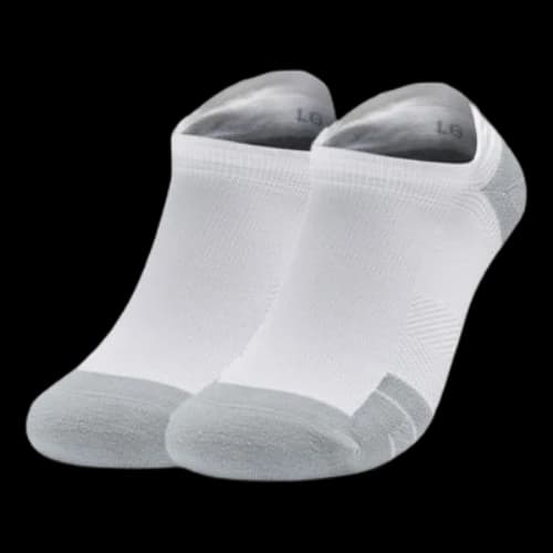 Under Armour Iso-Chill ArmourDry No Show Tab Socks 'White'