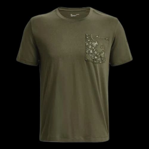Under Armour Printed Pocket Tee 'Olive Green'