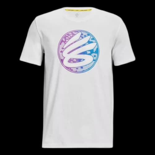 Under Armour Curry Gradient Heavyweight T-shirt 'White Multi'