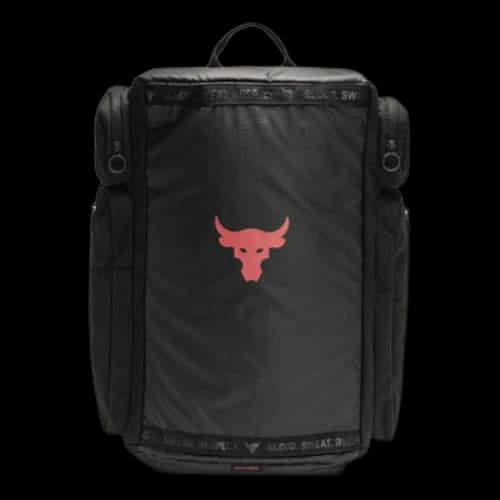 Under Armour Project Rock Duffle Backpack 'Black Red'