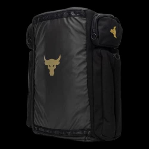 Under Armour Project Rock Duffle Backpack 'Black Gold'