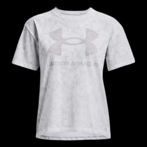 Under Armour Big Logo Heavyweight T-shirt 'Grey' (Women's)