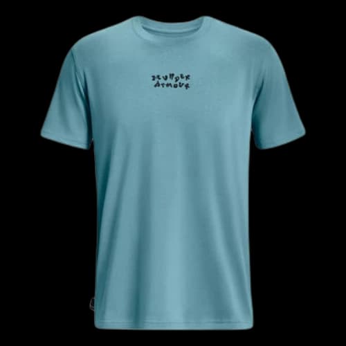 Under Armour Checkered Heavyweight T-shirt 'Blue'