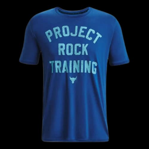 Under Armour Project Rock Training T-Shirt 'Blue Aqua'