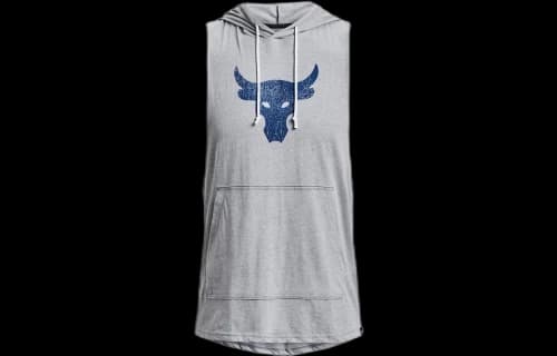 Under Armour Project Rock BSR Bull Sleeveless Hoodie 'Grey Blue'