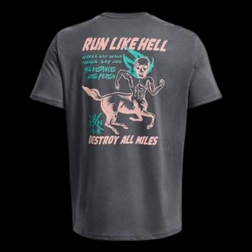 Under Armour Run Like Hell Graphic T-shirt 'Pitch Grey'