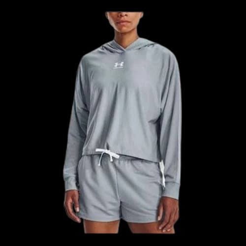 Under Armour Rival Terry Oversized Hoodie 'Blue Grey' (Women's)