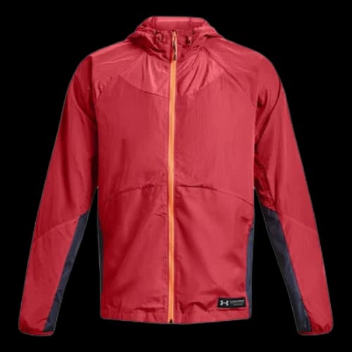 Under Armour Rush Woven Full Zip Jacket 'Coral Red'