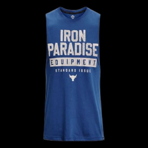 Under Armour Project Rock Iron Muscle Tank 'Blue Grey'
