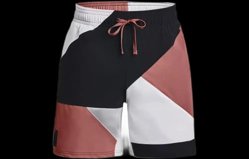 Under Armour Curry Woven 7 inch Basketball Shorts 'Black Pink White'