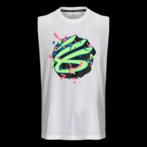 Under Armour Curry Graphic Tank Top 'White Multi'
