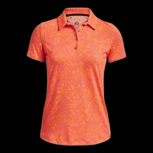 Under Armour Playoff Printed Polo Shirt 'Orange' (Women's)