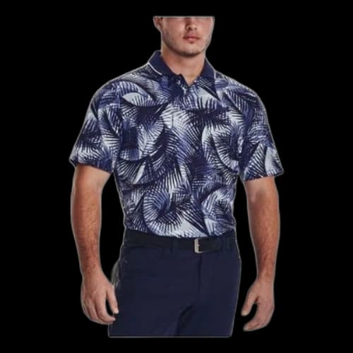 Under Armour Iso-Chill Graphic Palm Polo Shirt 'Blue Multi'