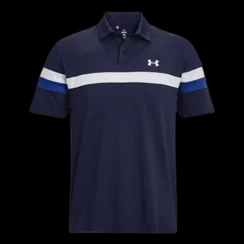 Under Armour T2G Colour Block Polo Shirt 'Navy White'