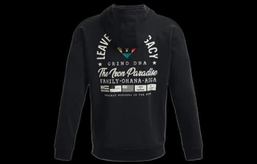 Under Armour Project Rock Heavyweight Terry Full-Zip Hoodie 'Black'