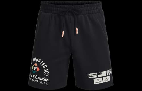 Under Armour Project Rock Heavyweight Terry Shorts 'Black'