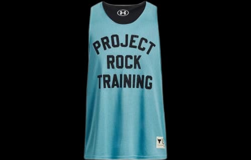Under Armour Project Rock Reversible Mesh Tank 'Blue Teal'