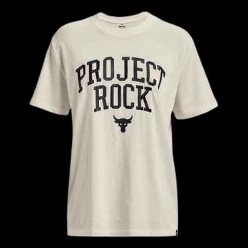Under Armour Project Rock Heavyweight T-shirt 'White' (Women's)