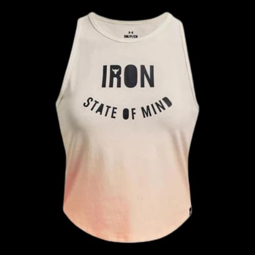 Under Armour Project Rock Fashion Cropped Tank 'Beige' (Women's)