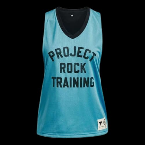 Under Armour Project Rock Penny Mesh Reversible Tank 'Teal' (Women's)