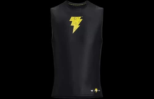 Under Armour Project Rock Iso-Chill Black Adam Tank 'Black Yellow'