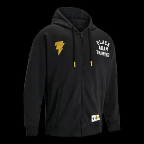 Under Armour Project Rock Black Adam Full Zip Rival Fleece Hoodie 'Black Yellow'