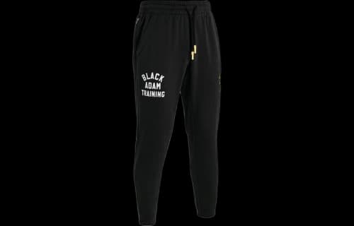 Under Armour Project Rock Black Adam Rival Fleece Pants 'Black Yellow'