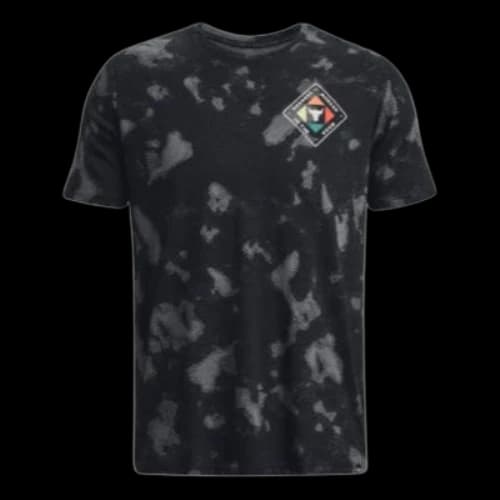 Under Armour Project Rock HWIR Printed Short Sleeve T-shirt 'Black Grey'