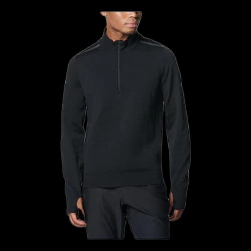 Under Armour IntelliKnit Run 1/2 Zip Shirt 'Black'