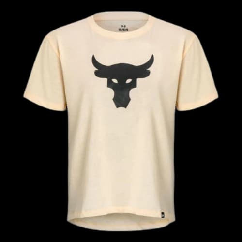 Under Armour Project Rock Brahma Heavyweight T-shirt 'Beige' (Women's)
