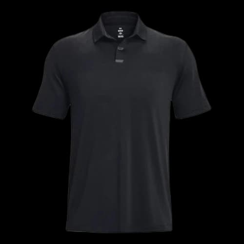 Under Armour Tour Tips Jacquard Polo Shirt 'Black'