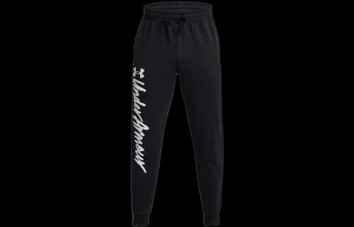 Under Armour Rival Fleece Graphic Joggers 'Black White'