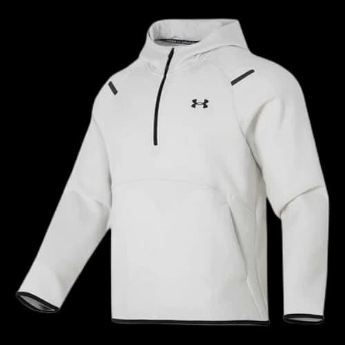 Under Armour Logo Unstoppable Fleece Zip Hoodie 'White'